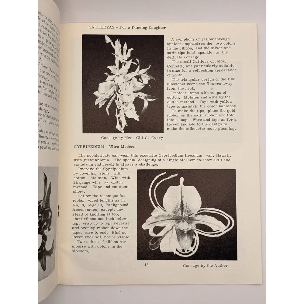 Vintage Orchid Corsages & Leis Glad Reusch Shaffer's Tropical Garden